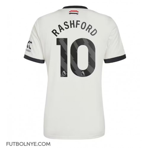 Camiseta Manchester United Marcus Rashford #10 Tercera Equipación 2024-25 manga corta